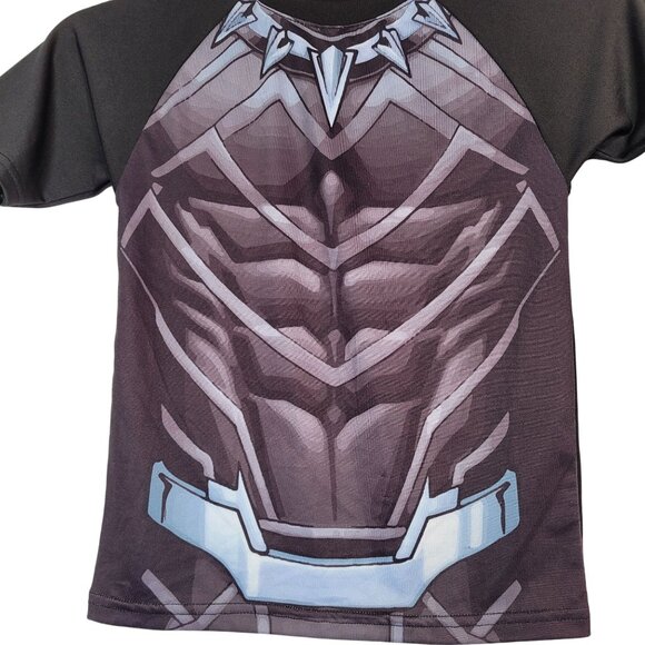 Marvel Avengers Boy's Black Panther Short Sleeve Graphic T-Shirt Black Size 5/6 - Picture 4 of 7